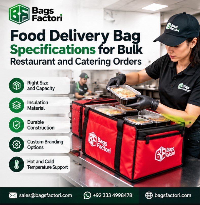 Food Delivery Bag Specifications